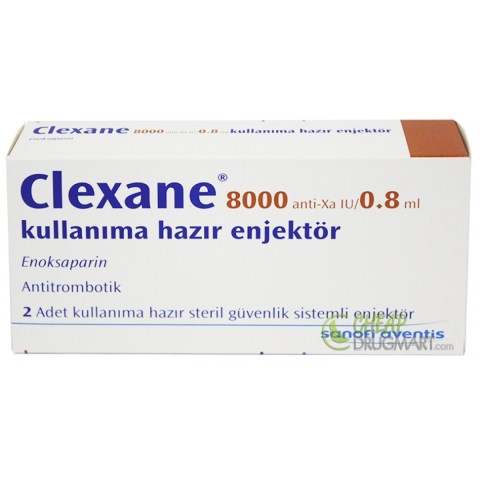 Clexane (Lovenox) 8000 Anti-Xa IU 0.8 mL Solution For Injection Pre-Filled Syringes-1200x1200